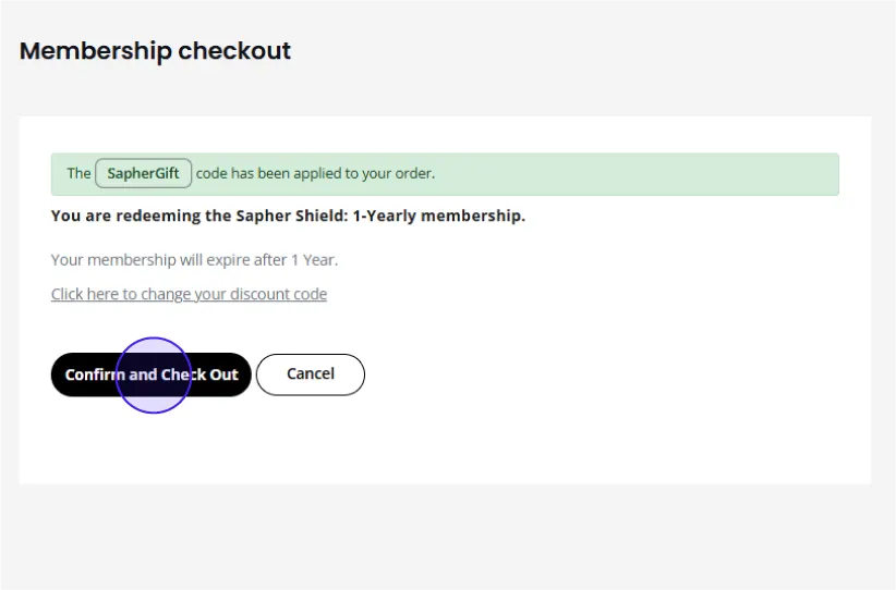 Getting started with installing Sapher: Step 21