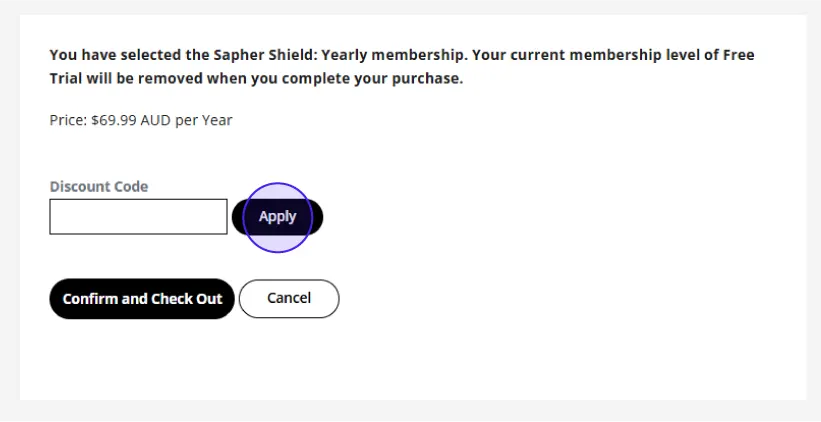 Getting started with installing Sapher: Step 22